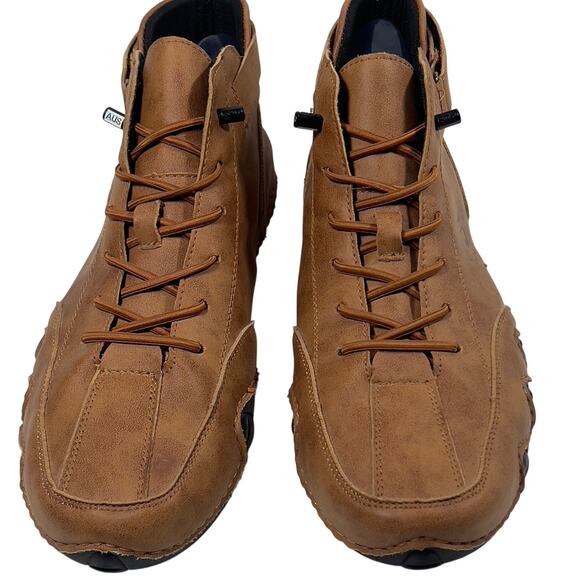 Men\'s Fashion 1978 Breathable Leather Ankle Moccasin Boots Sneakers Size 13/EU47 main image 8